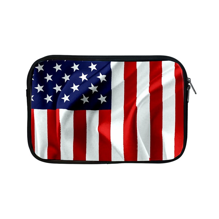 American Usa Flag Vertical Apple iPad Mini Zipper Cases
