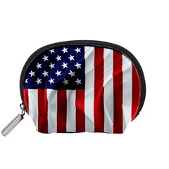 American Usa Flag Vertical Accessory Pouches (small) 