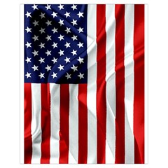 American Usa Flag Vertical Drawstring Bag (small)