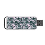 Floral Collage Pattern Portable USB Flash (One Side) Front