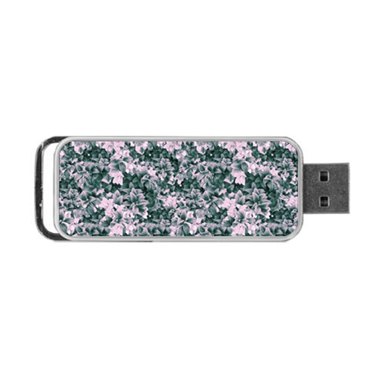 Floral Collage Pattern Portable USB Flash (One Side)