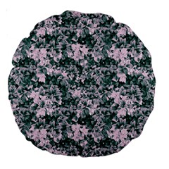 Floral Collage Pattern Large 18  Premium Round Cushions by dflcprints