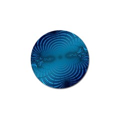 Blue Background Brush Particles Wave Golf Ball Marker (4 Pack) by Nexatart