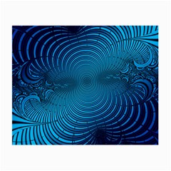 Blue Background Brush Particles Wave Small Glasses Cloth by Nexatart