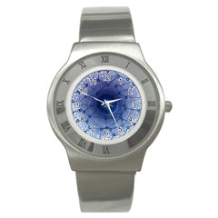 Network Social Abstract Stainless Steel Watch by Nexatart