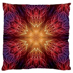 Fractal Abstract Artistic Standard Flano Cushion Case (one Side) by Nexatart