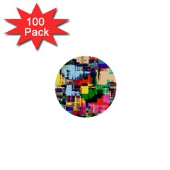 Color Abstract Background Textures 1  Mini Buttons (100 Pack) 