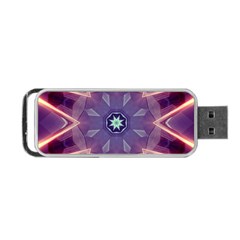 Abstract Glow Kaleidoscopic Light Portable Usb Flash (two Sides)