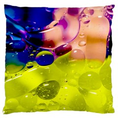 Abstract Bubbles Oil Standard Flano Cushion Case (one Side) by Nexatart