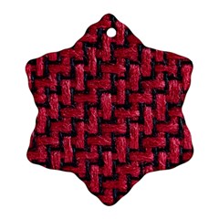 Fabric Pattern Desktop Textile Snowflake Ornament (two Sides) by Nexatart