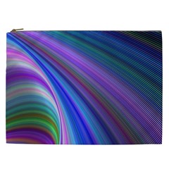 Background Abstract Curves Cosmetic Bag (xxl)  by Nexatart