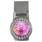 Meditation Spiritual Yoga Money Clips (CZ)  Front