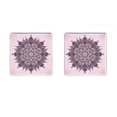 Mandala Pattern Fractal Cufflinks (square) by Nexatart