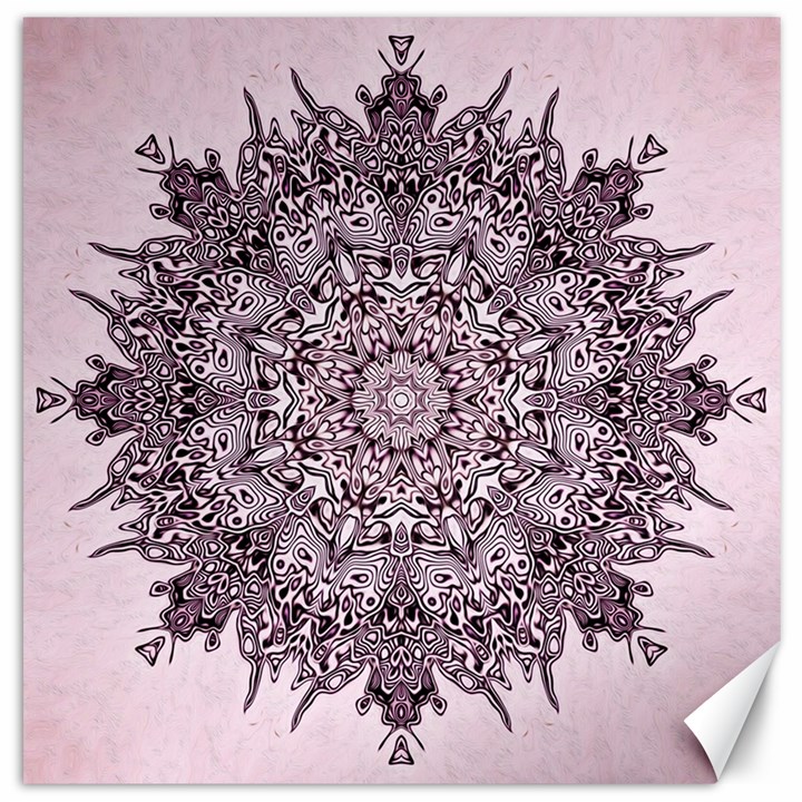 Mandala Pattern fractal Canvas 12  x 12  