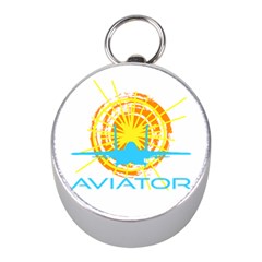 Aviator Mini Silver Compasses