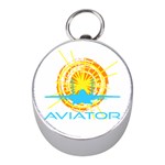 Aviator Mini Silver Compasses Front