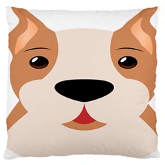 Dog Animal Boxer Family House Pet Large Cushion Case (two Sides) by Sapixe