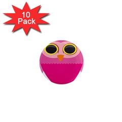 Sowa Owls Bird Wild Birds Pen 1  Mini Magnet (10 Pack)  by Sapixe