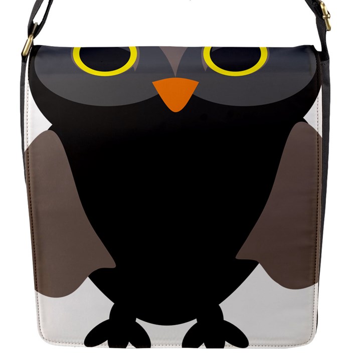 Sowa Owls Bird Wild Birds Pen Flap Messenger Bag (S)