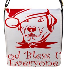 Dog Santa Hat Winter Christmas Flap Messenger Bag (s)