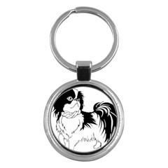 Animal Canine Dog Japanese Chin Key Chains (Round) 