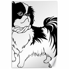 Animal Canine Dog Japanese Chin Canvas 12  x 18  