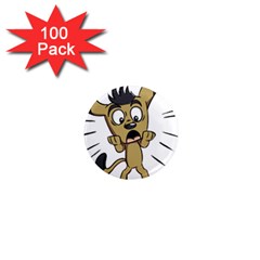 Animal Canine Cartoon Dog Pet 1  Mini Magnets (100 Pack)  by Sapixe