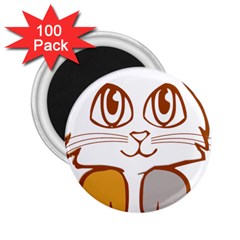 Animal Cat Feline Kitten Pet 2 25  Magnets (100 Pack) 