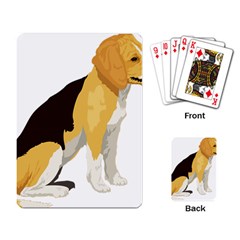 Black Yellow Dog Beagle Pet Playing Card