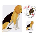 Black Yellow Dog Beagle Pet Playing Card Back