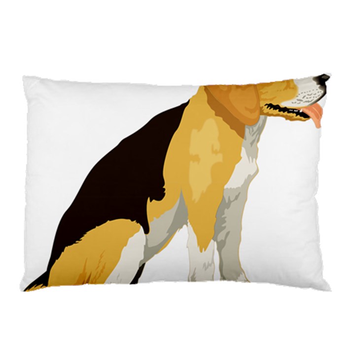 Black Yellow Dog Beagle Pet Pillow Case