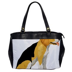 Black Yellow Dog Beagle Pet Office Handbags