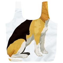 Black Yellow Dog Beagle Pet Full Print Recycle Bags (l)  by Sapixe