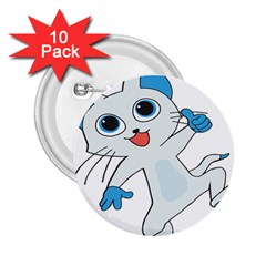 Animal Anthropomorphic 2.25  Buttons (10 pack) 