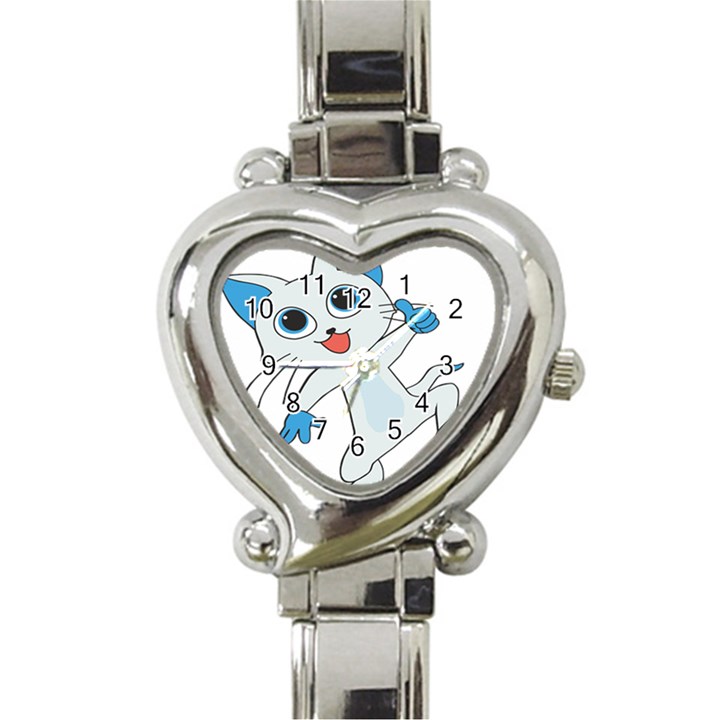 Animal Anthropomorphic Heart Italian Charm Watch
