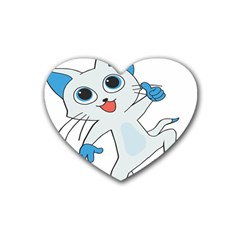 Animal Anthropomorphic Heart Coaster (4 pack) 