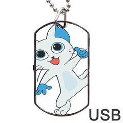 Animal Anthropomorphic Dog Tag USB Flash (Two Sides)