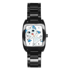 Animal Anthropomorphic Stainless Steel Barrel Watch