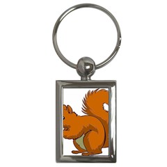 Squirrel Animal Pet Key Chains (rectangle) 