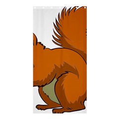 Squirrel Animal Pet Shower Curtain 36  X 72  (stall) 