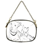 Dog Cat Pet Silhouette Animal Chain Purses (Two Sides)  Front