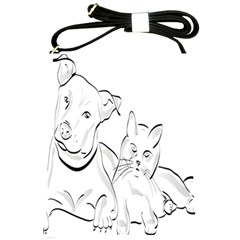 Dog Cat Pet Silhouette Animal Shoulder Sling Bags by Sapixe