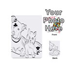 Dog Cat Pet Silhouette Animal Playing Cards 54 (Mini)  Front - ClubJ