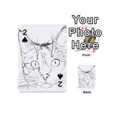 Cat Feline Animal Pet Playing Cards 54 (mini)  by Sapixe