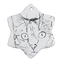 Cat Feline Animal Pet Ornament (snowflake) by Sapixe