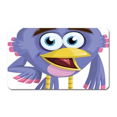Bird Violet Beak Feather Fun Magnet (rectangular) by Sapixe