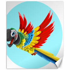 Parrot Animal Bird Wild Zoo Fauna Canvas 8  X 10  by Sapixe
