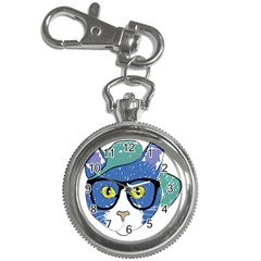 Drawing Cat Pet Feline Pencil Key Chain Watches by Sapixe