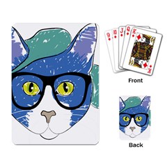 Drawing Cat Pet Feline Pencil Playing Card