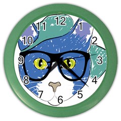 Drawing Cat Pet Feline Pencil Color Wall Clocks